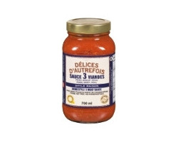 Délices D'Autrefois Sauce pour pâtes aux trois viandes style maison