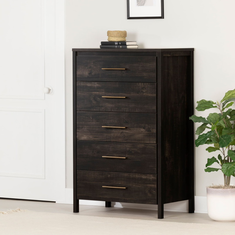 5 Drawer Chest - Gravity Antique Black