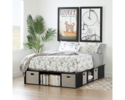 Double Platform Bed with...