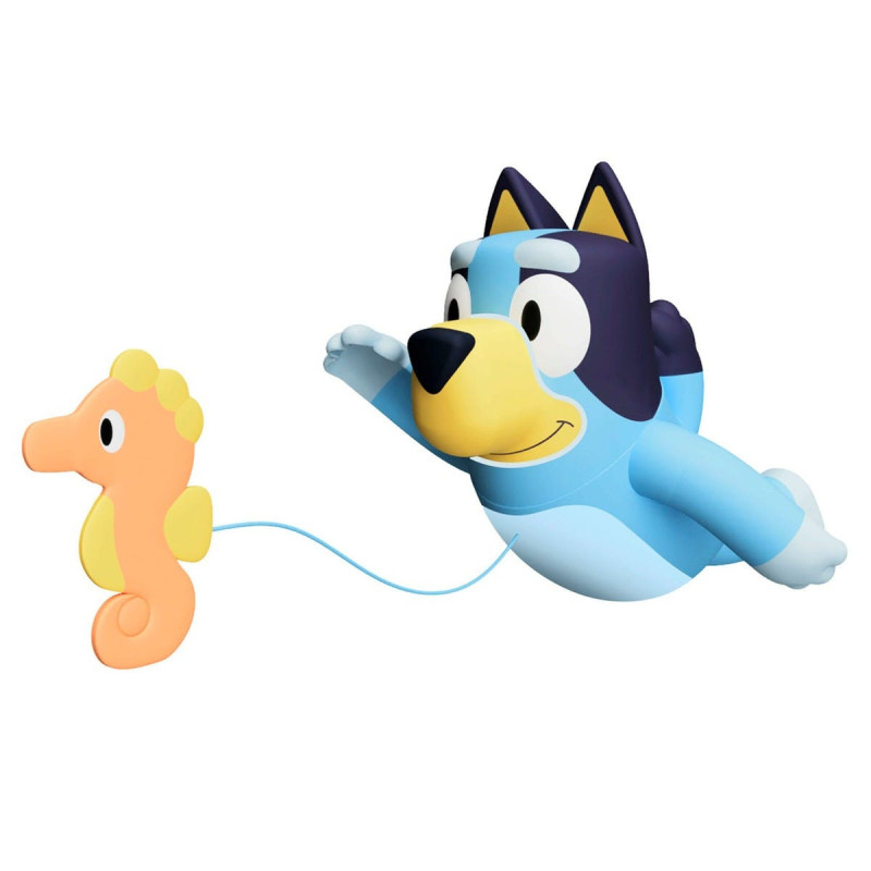 Bluey Bath Toy with Seahorse