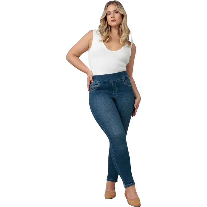 Anna High-Rise Pull-On Skinny Jeans - Women's