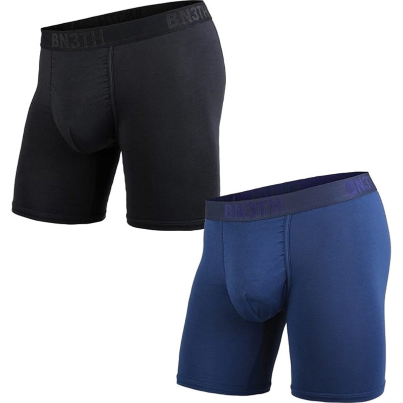 Pack of 2 Classic Solid Long Boxers - Men