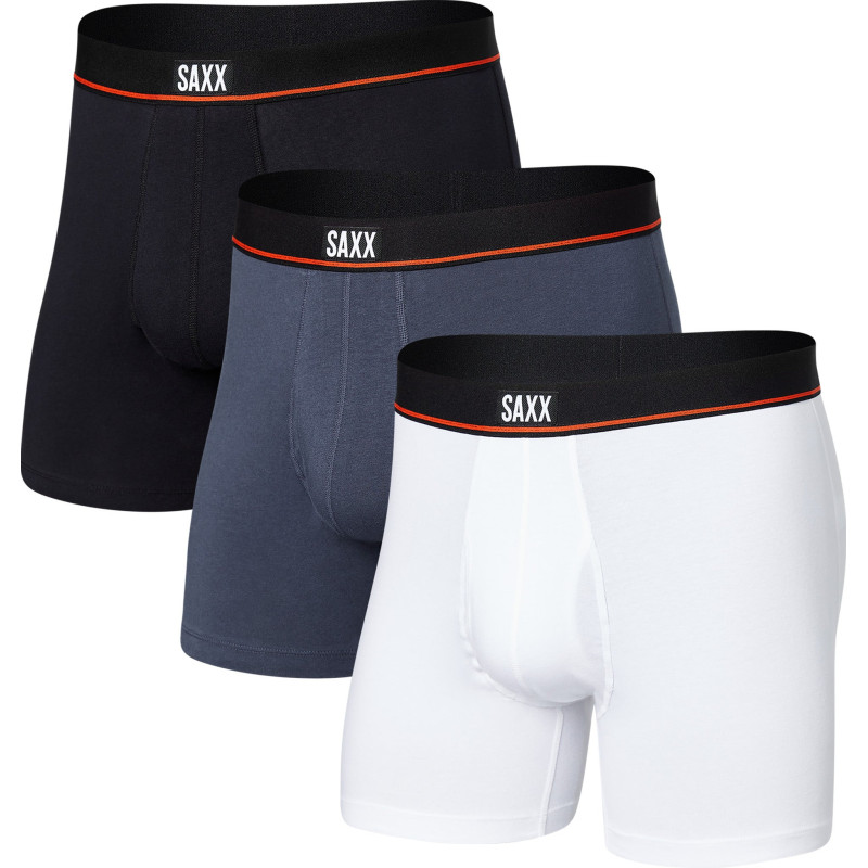 Non-Stop Stretch Cotton Long Boxers Pack of 3 - Men's