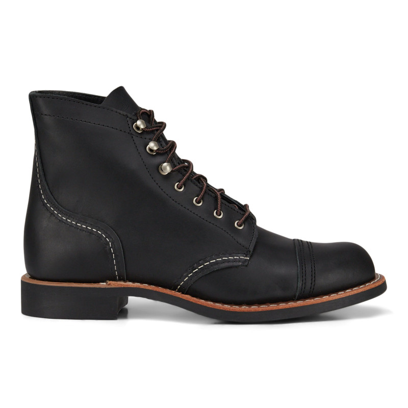 Black Boundary Leather Iron Ranger Boots - Women's