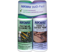 Nikwax Lot de nettoyant et imperméabilisant pour Tissu et Cuir