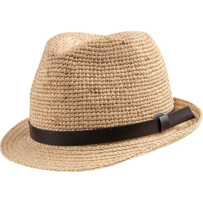 Canadian Hat Chapeau fedora avec garniture en cuir Carl - Unisexe