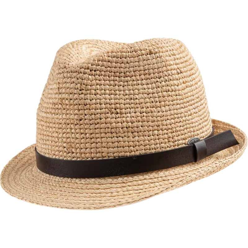 Carl Leather Trim Fedora Hat - Unisex