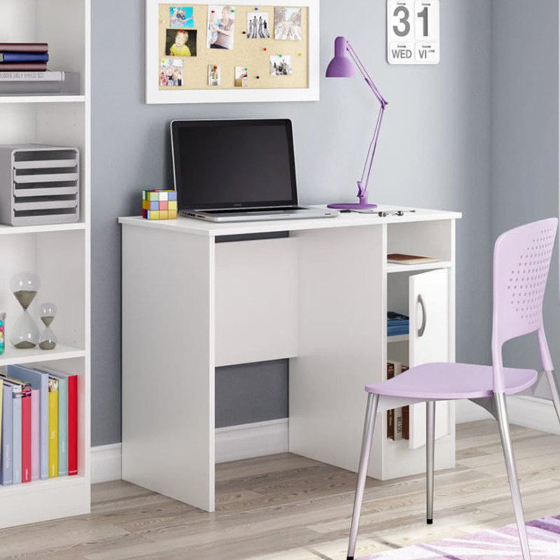 Axess Work Desk - Solid White