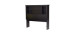 Single Headboard with Bookcase - Vito Solid Black