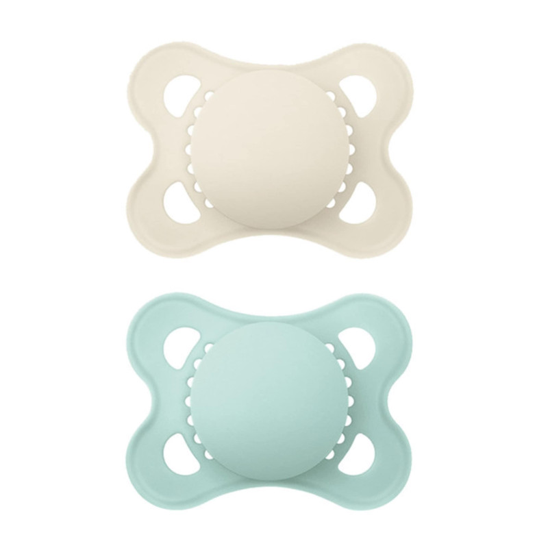 Mam Matte Orthodontic Pacifier 0-6 months Pack of 2 - Aqua