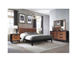 Camellia 78" 3pcs Bedroom Set (Solid Wood)