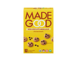 MadeGood Biscuits mini au four au chocolat et banane