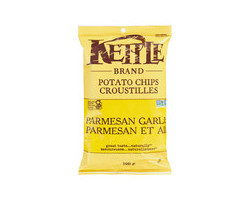 KETTLE FOODS Croustilles au parmesan et à l'ail