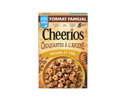 General Mills Cheerios Céréales croquantes à l'avoine et miel format fami...