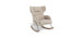 Grand Jackson Rocking Chair - Oatmeal Wool / Chrome