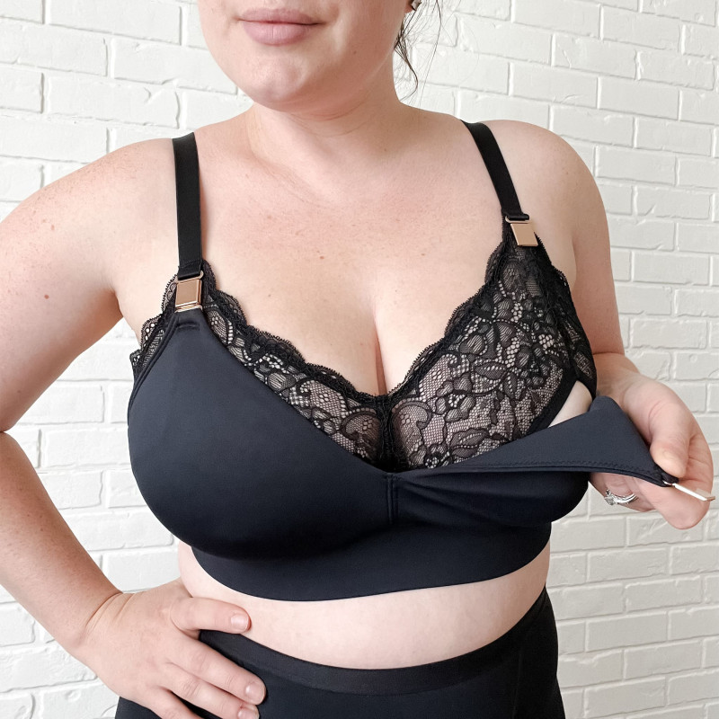 Maternity and Breastfeeding Bralette for Strong Breasts - Ella