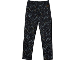 Herringbone quilted pants -...