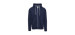 Full Zip Hooded Sweater with Full Zip in Mid-weight Boucle Fabric - Men's