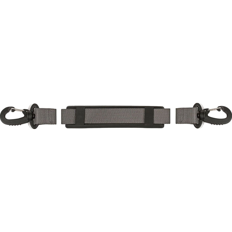 Shoulder strap with carabiners