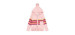 Deux par Deux Chandail en tricot à capuchon avec glissière pleine longueur rose poudre - Toute-Petite Fille