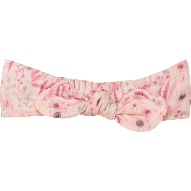 Watercolor flower print knotted headband - Girl