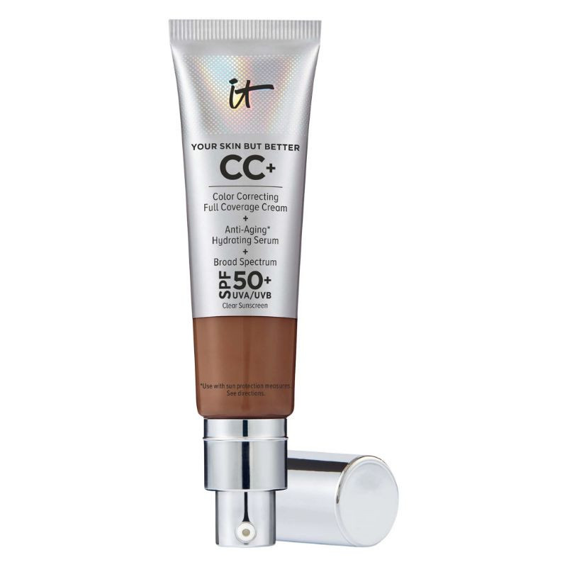 IT Cosmetics Fond de teint correcteur de couleur crème CC à couvrance totale avec FPS 50+