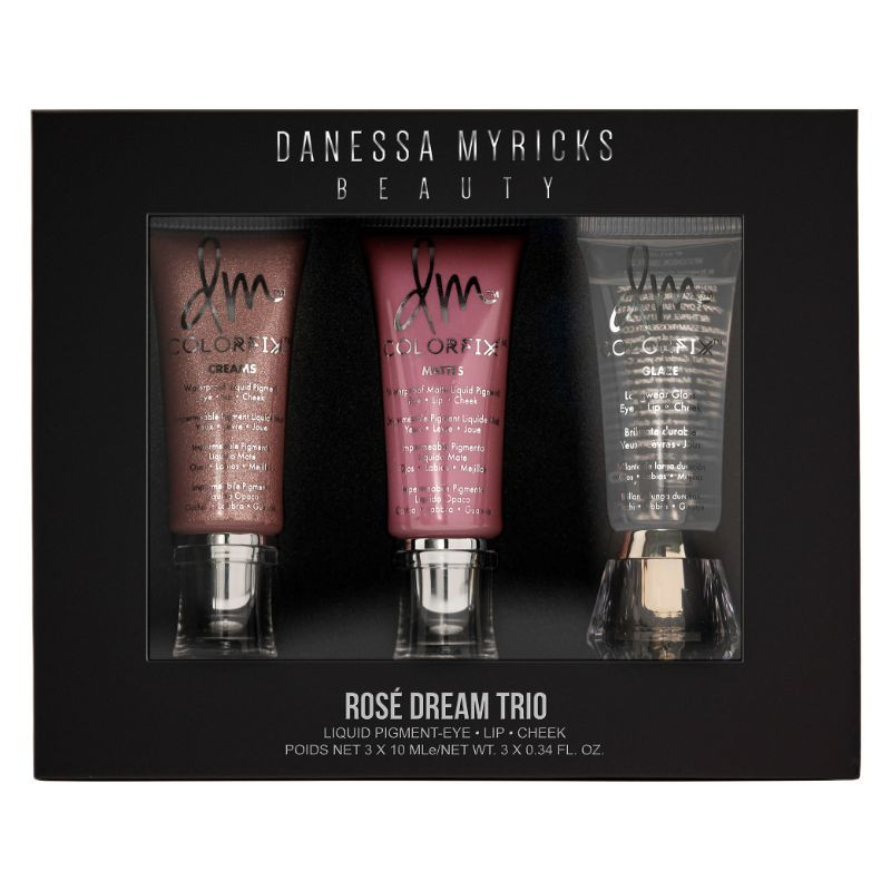 Danessa Myricks Beauty Ensemble de pigments crème pour les paupières, les joues et les lèvres Colorfix™ Rosé Dream