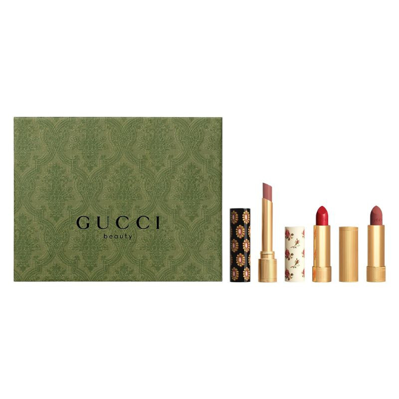 Gucci Ensemble cadeau 3 pièces de rouges à lèvres pour les Fêtes