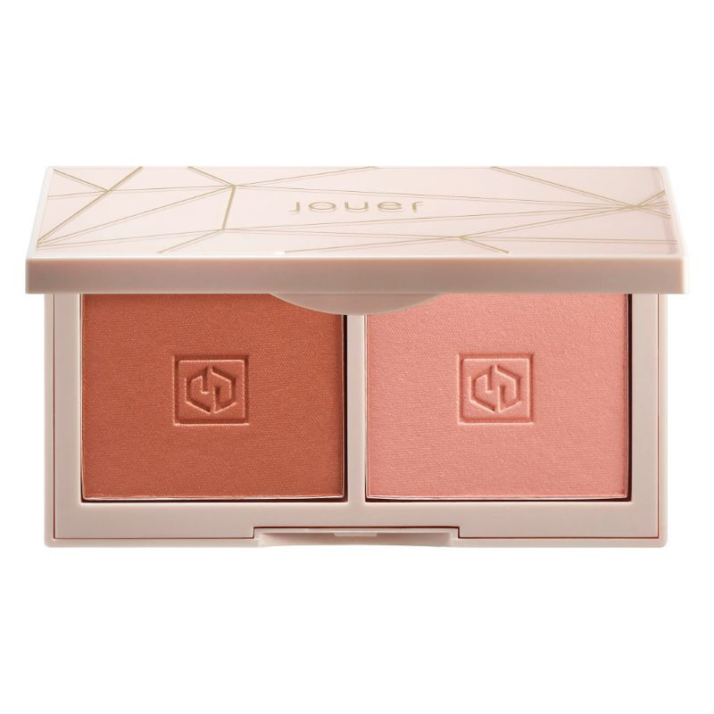 Jouer Cosmetics Mini double palette de fards à joues Rose Gold Blush Bouquet