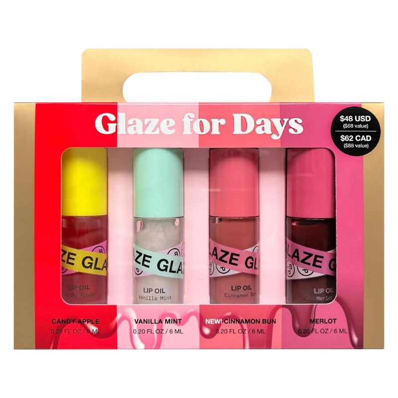 Glaze For Days 4-Piece Lip Oil Set