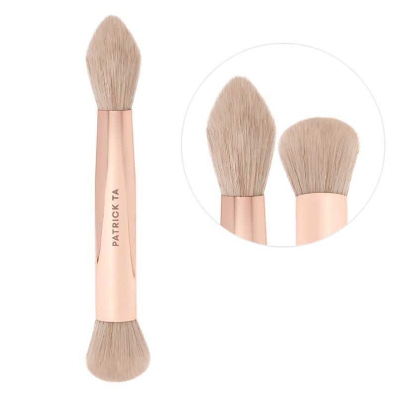 Double-ended foundation brush