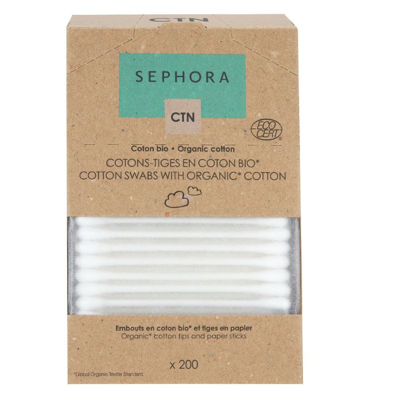 Organic cotton swabs