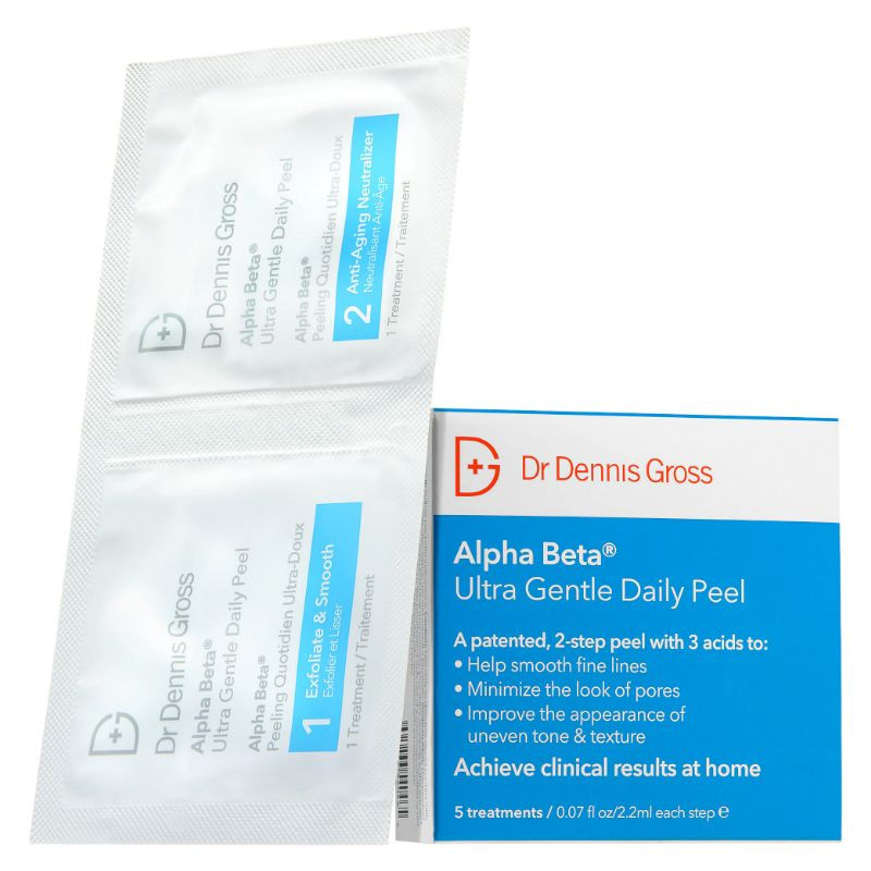 Dr. Dennis Gross Skincare Mini disques exfoliants quotidiens ultradoux pour peau sensible Alpha Beta®