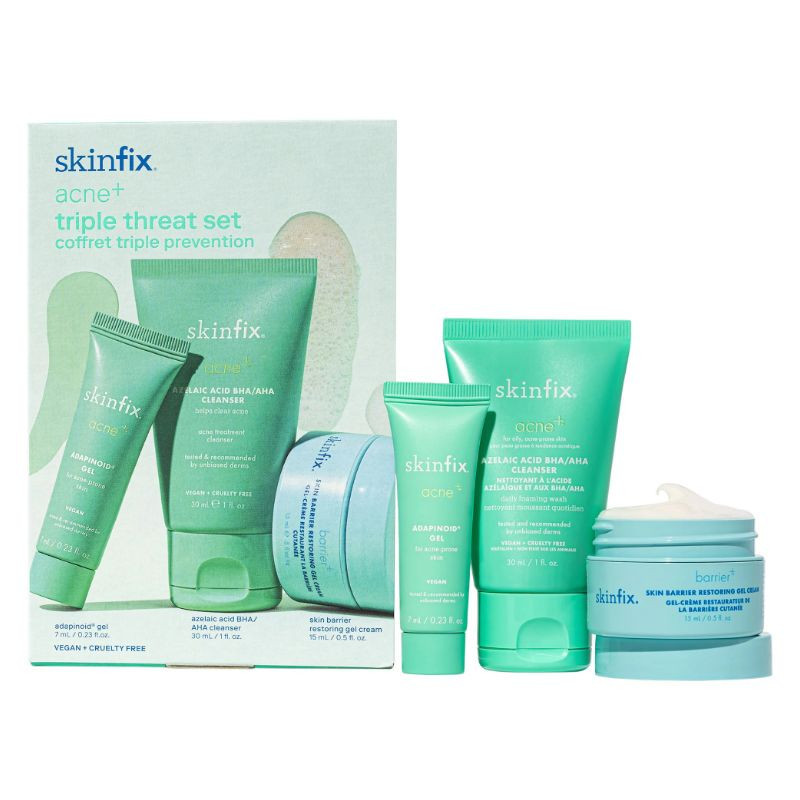 Skinfix Ensemble Acne+Triple Threat avec acide salicylique (BHA) et niacinamide