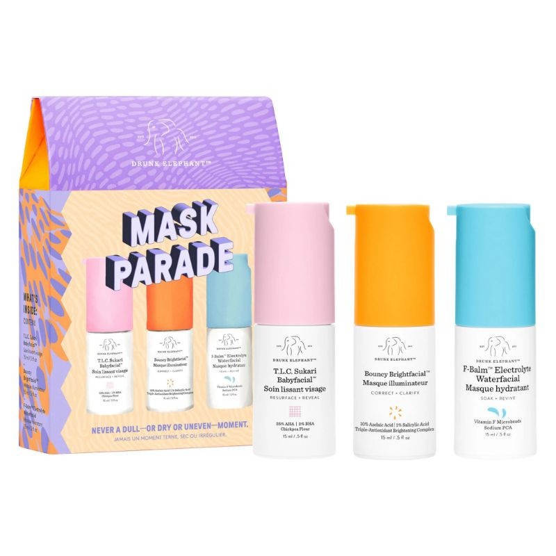 Drunk Elephant Trio de masques pour le visage Mask Parade