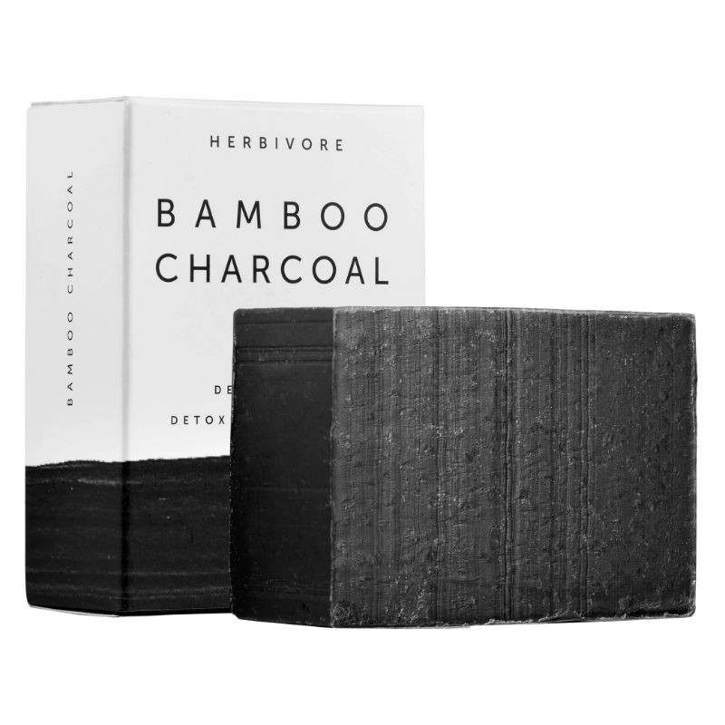 Detoxifying bamboo charcoal soap bar