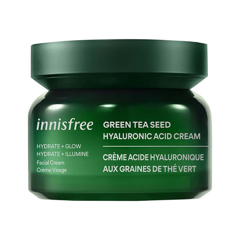 Moisturizer with hyaluronic acid and green tea