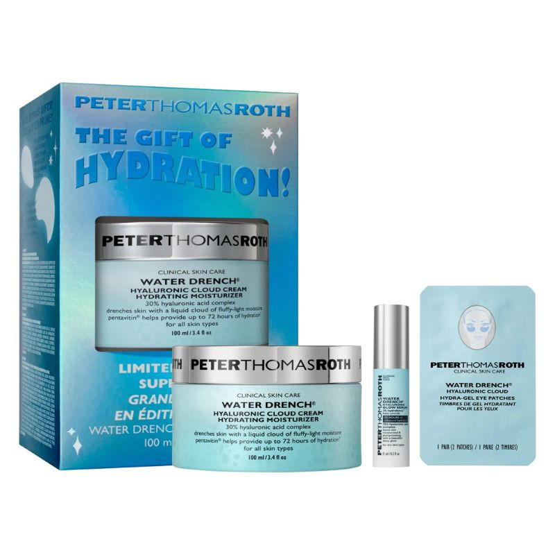 Peter Thomas Roth Ensemble The Gift Of Hydration! Crème Water Drench® format ultra-grand série limitée avec cadeaux en prime