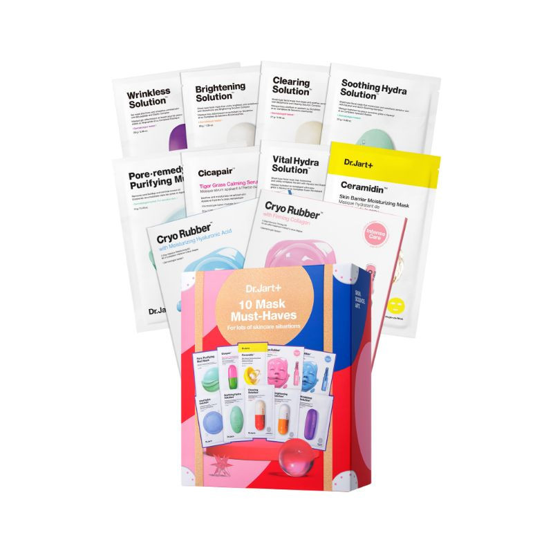 Gift Set of 10 Essential Facial Masks