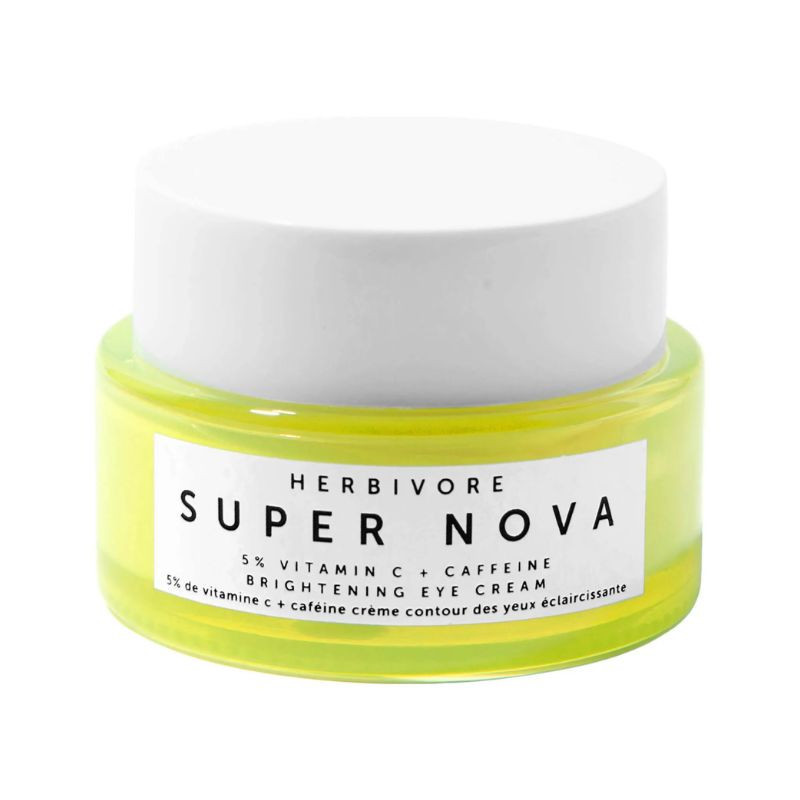 Herbivore Crème contour des yeux illuminatrice avec 5 % de vitamine C THD + caféine Super Nova