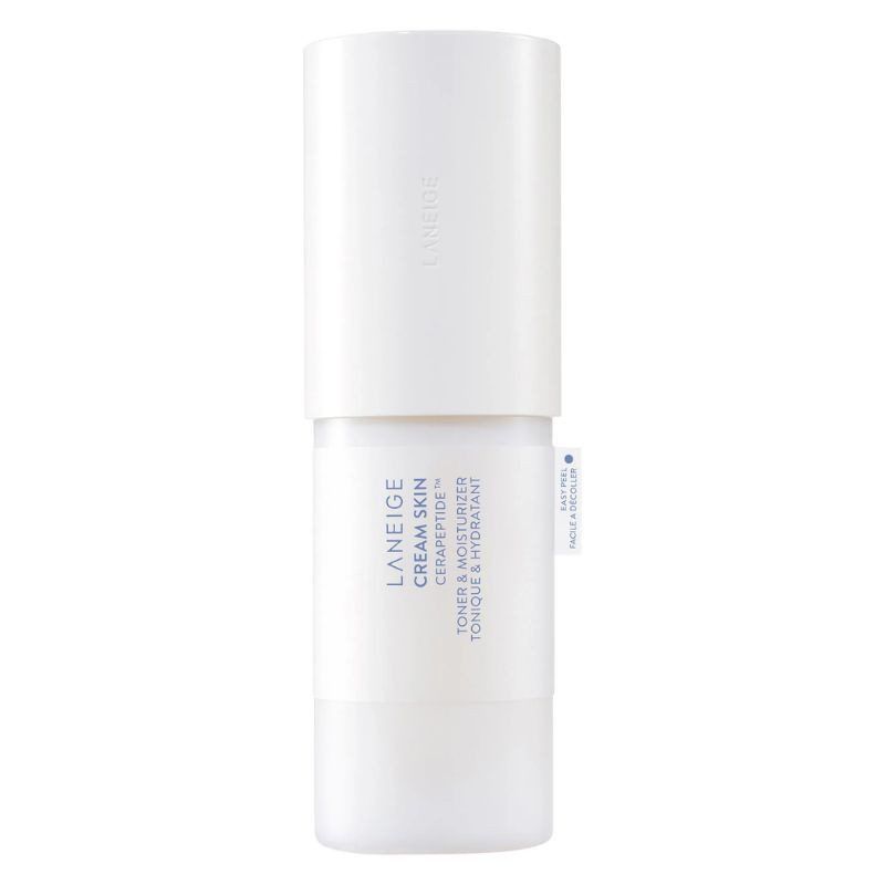 Refillable skin toning and moisturizing cream with ceramides and peptides