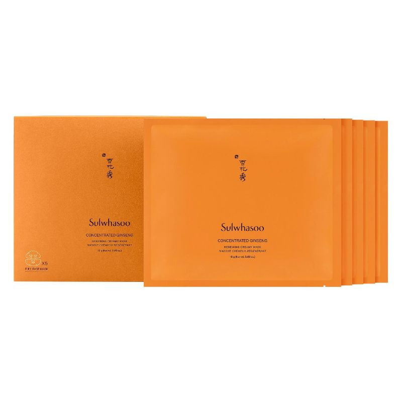 Replenishing sheet mask with concentrated ginseng