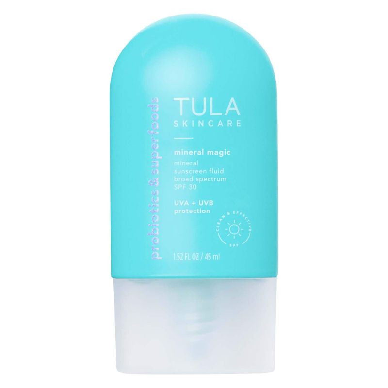 TULA Skincare Écran solaire minéral sans huile Mineral Magic FPS 30 à large spectre protège contre les rayons UVA + UVB