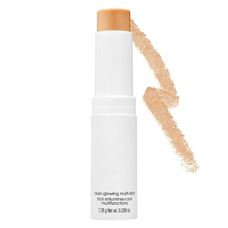 A versatile cheek and eye illuminator stick for radiant skin