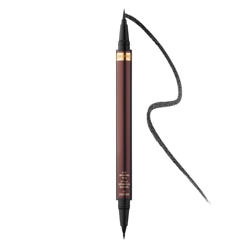 Liquid liner and pencil duo to define the eyes