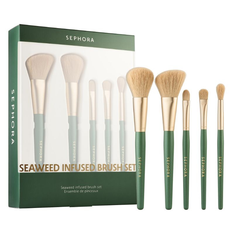 Seaweed-Infused Vegan Makeup Brush Set