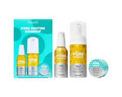 Roundup essentials set for skin pore care ritual.