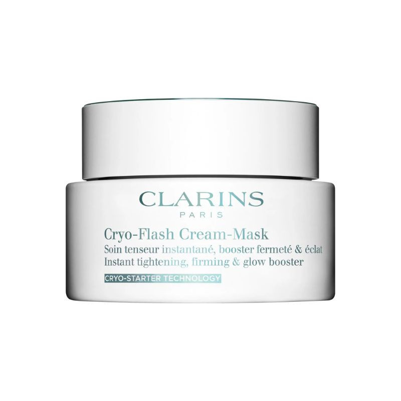 Clarins Effet rehaussant instantané Cryo-Flash et masque pour le visage qui stimule l’éclat