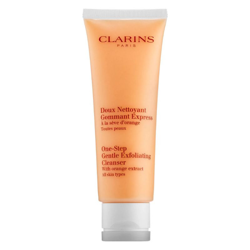 One-step delicate exfoliating cleanser with orange extract