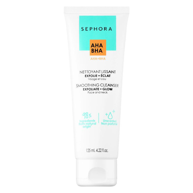 Smoothing cleanser with AHA + BHA